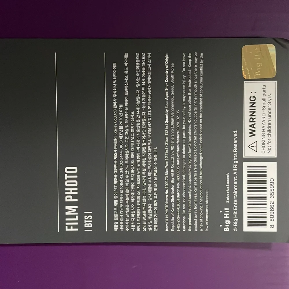 Official BTS Map of the Soul Tour Film photo - MOTS (sealed) - Picture 4 of 5